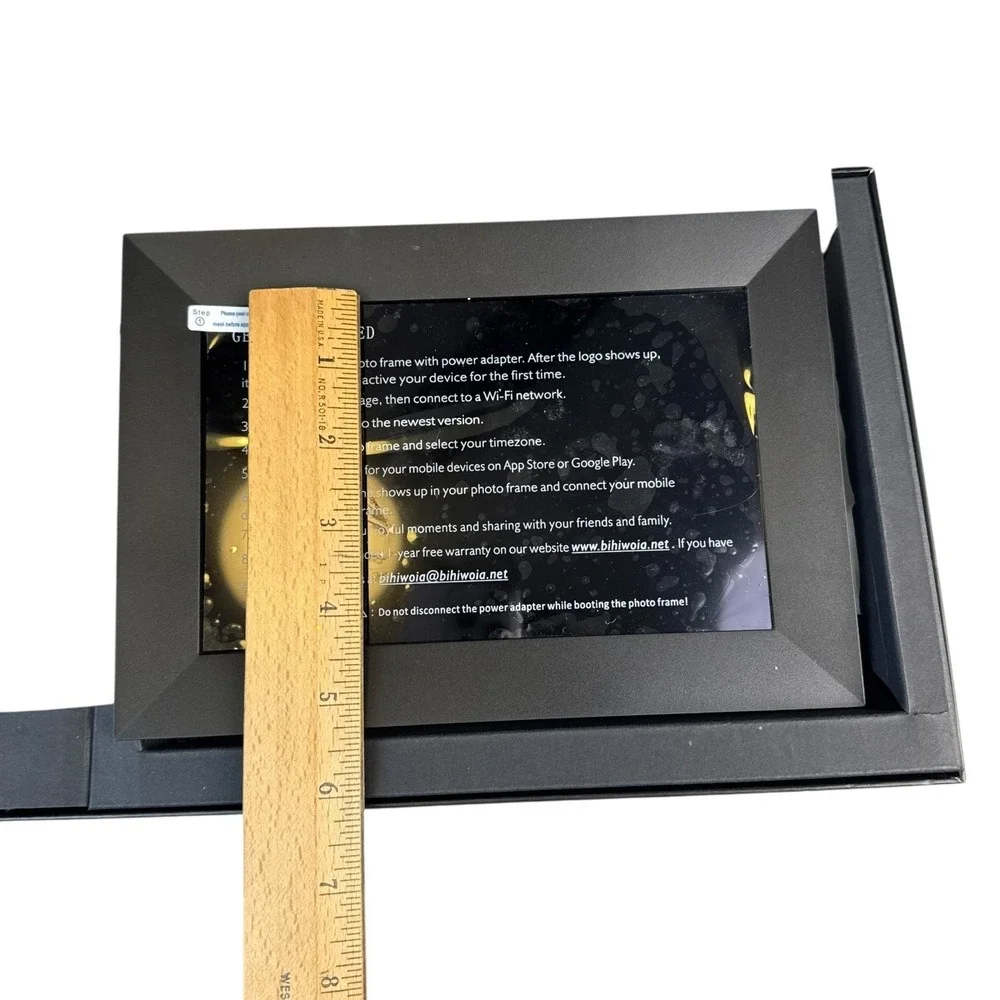 Bihuiwoia 8 inch Smart‎ Digital Photo Frame HD Display WiFi App Sharing A72Q